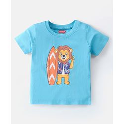 Babyhug Cotton Half Sleeves Striped T-Shirt With Lion Graphics Pack of 3 - Multicolor