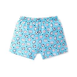 Babyhug 100% Cotton Briefs Striped & Football Printed Pack of 3 - Blue