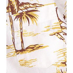 Babyhug  100% Cotton Half Sleeves Printed Shirts - White