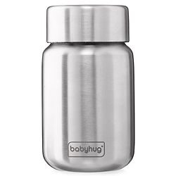 Babyhug Sterilizable Steel Feeding Bottle - 240 ml| BPA Free| Leak Resistant| BPA Free| 304 Grade| Anti-Colic| Newborns & Toddlers| Corrosion Resistant| Use as Water Bottle| Wide Neck