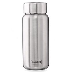 Babyhug Sterilizable Steel Feeding Bottle - 240 ml| BPA Free| Leak Resistant| BPA Free| 304 Grade| Anti-Colic| Newborns & Toddlers| Corrosion Resistant| Use as Water Bottle| Wide Neck