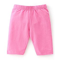Babyhug Single Jersey Knit Three Fourth Length Legging Polka Dot & Orange Print Pack of 3 - Yellow Pink & Blue