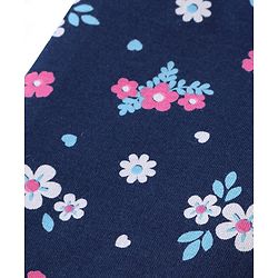 Babyhug Knit Three Fourth Leggings Floral Hearts & Solid Print Pack of 3 -Multicolour
