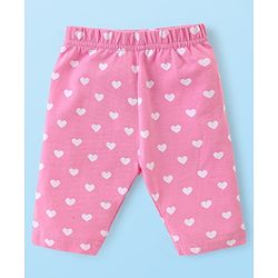 Babyhug Knit Three Fourth Leggings Bugs Print & Solid Pack of 3 - Multicolour