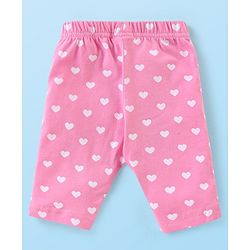 Babyhug Knit Three Fourth Leggings Bugs Print & Solid Pack of 3 - Multicolour
