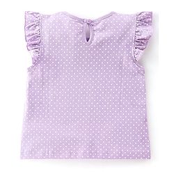 Babyhug Cotton Knit Frill Sleeves Polka Dots & Birds Printed T-Shirts Pack of 3 - Multicolour