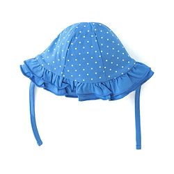 Babyhug 100% Cotton Baby Cap With Polka Dots Print - Blue