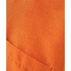 Babyhug Woven Half Sleeves Shirt & Mundu Set Solid Color - Orange