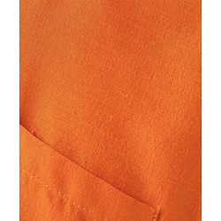 Babyhug Woven Half Sleeves Shirt & Mundu Set Solid Color - Orange