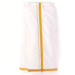 Babyhug Woven Half Sleeves Shirt & Mundu Set Solid Colour - Red