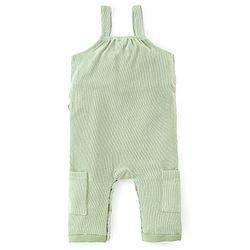 Babyhug Cotton Knit Dungaree with Full Sleeves Inner Tee Scenery Print - Pink & Green