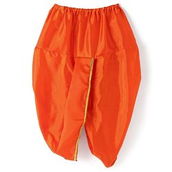 Babyhug Woven Full Sleeves Jamna Set with Forehead Cap & Waistband- Orange