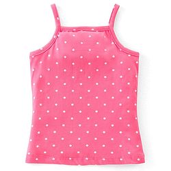 Babyhug 100% Cotton Knit Single Jersey Sleeveless Slips  With Floral & Deer Print Pack Of 3 - White Pink & Yellow
