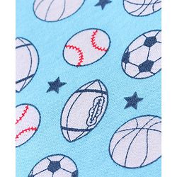 Babyhug 100% Cotton Knit Sleeveless Sando & Shorts Set Balls Print -Blue