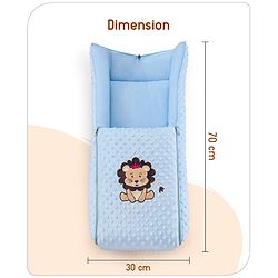 Babyhug Bubble Giraffe Embroidered 3 in 1 Baby Carry Nest Cum Sleeping Bag - Off White