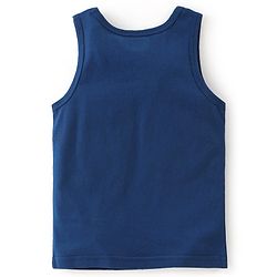 Babyhug 100% Cotton Sleeveless Sando Astronaut Print Pack Of 3 - Green & Blue