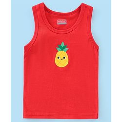 Babyhug 100% Cotton Sleeveless Striped Sando Trophy Print Pack of 3 - Multicolour