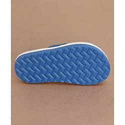 Cute Walk by Babyhug Slip On Flip Flops with Leafy Print- Blue