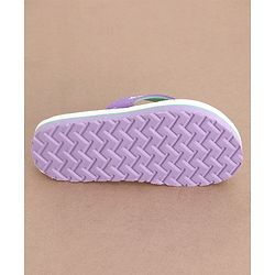 Cute Walk by Babyhug Slip On  Flip Flops Star Print- White & Purple