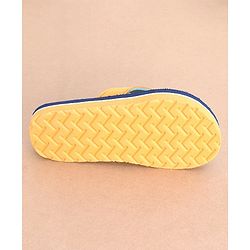 Cute Walk by Babyhug Slip On Flip Flops Teddy Print  -Blue & Brown