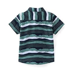 Babyhug Cotton Woven Half Sleeves Shirt Abstract Print - Multicolor