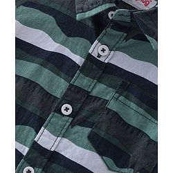 Babyhug Cotton Woven Half Sleeves Shirt Abstract Print - Multicolor