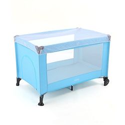 Babyhug Bouyant 3 in 1 Playpen cum Cot with Mosquito Net - Dark Blue