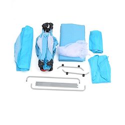 Babyhug Bouyant 3 in 1 Playpen cum Cot with Mosquito Net - Dark Blue