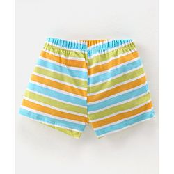 Babyhug 100% Cotton Antibacterial Trunks Wild Animal Print Pack of 3 -Multicolour