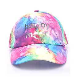 Babyhug Cotton Knit Summer Cap Tie & Die Pattern - Multicolour