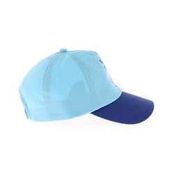 Babyhug Cotton blend Summer Caps Helicopter Print- Sky Blue