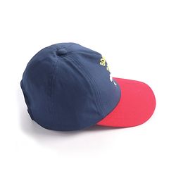 Babyhug Cotton Blend Summer Cap Helicopter Print- Navy Blue