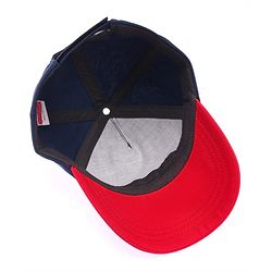 Babyhug Cotton Blend Summer Cap Helicopter Print- Navy Blue