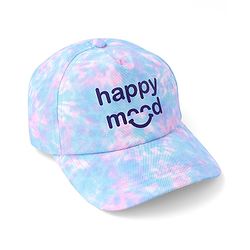 Babyhug Cotton Blend Summer Cap Text Print- Multicolor