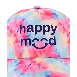 Babyhug Cotton Blend Summer Cap Text Print- Pink