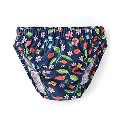 Babyhug 100% Cotton Antibacterial Panties With Floral Print Pack of 3 - Multicolour