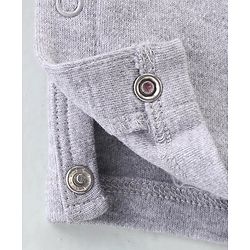 Babyhug Interlock Knit Full Sleeves Romper Soccer Ball Patch - Navy Blue