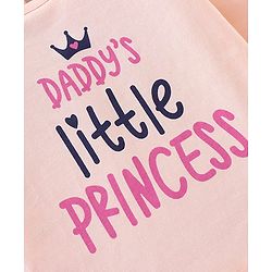 Babyhug 100% Cotton Knit Full Sleeves T-Shirt Text Graphics - Pink