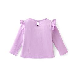 Babyhug Cotton Knit Full Sleeves Text Print T-Shirts Pack of 3 - Pink Purple & Blue