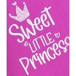 Babyhug Cotton Knit Full Sleeves Text Print T-Shirts Pack of 3 - Pink Purple & Blue