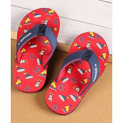 Cute Walk by Babyhug Slip On Flip Flops  - Red