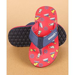 Cute Walk by Babyhug Slip On Flip Flops  - Red