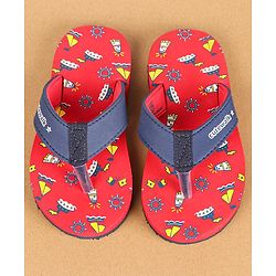 Cute Walk by Babyhug Slip On Flip Flops  - Red