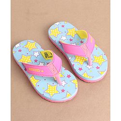 Cute Walk by Babyhug Slip On Flip Flops - Sky Blue