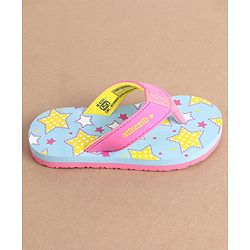 Cute Walk by Babyhug Slip On Flip Flops - Sky Blue