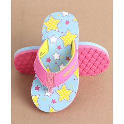 Cute Walk by Babyhug Slip On Flip Flops - Sky Blue
