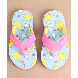 Cute Walk by Babyhug Slip On Flip Flops - Sky Blue