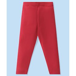 Babyhug Cotton Lycra Knit Solid Color Stretchable Leggings Pack Of 5 - Multicolor