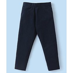 Babyhug Cotton Lycra Knit Solid Color Stretchable Leggings Pack Of 5 - Multicolor