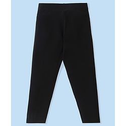 Babyhug Cotton Lycra Knit Solid Color Stretchable Leggings Pack Of 5 - Multicolor